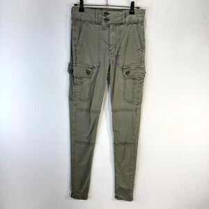American Eagle Super Stretch Super High Rise Jegging Olive Green Womens Size‎ 2